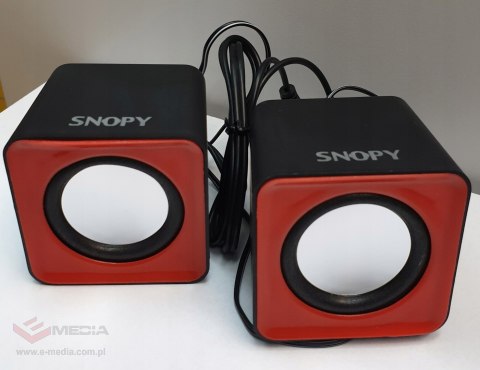 Głosniki 2.0 Snopy SN-66 Red USB