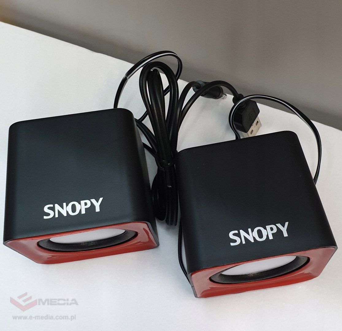 Głosniki 2.0 Snopy SN-66 Red USB