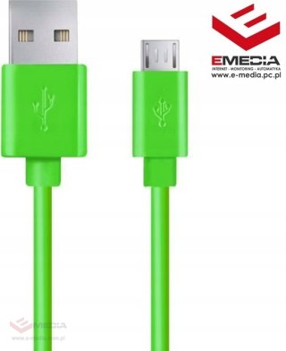 Kabel USB - microUSB typ B Esperanza 1 m zielony