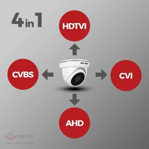 Kamera BLOW analogowa 2MP 2,8 mm kopułowa metal