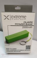 Powerbank Extreme Quark 2000mAh zielony