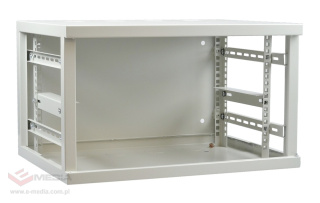 Szafa wisząca RACK 19" 6U 400mm szara GT zdejmowane boki