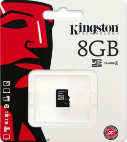 Karta pamięci Kingston Micro SD -HC 8 GB Class-4