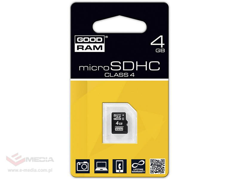 Karta pamięci MicroSDHC Goodram 4GB Class4