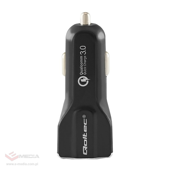 Ładowarka samochodowa Qoltec Quick Charge 12-24V 1.5-3A USB