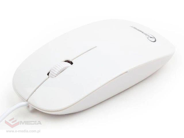 Mysz przewodowa GEMBIRD MUS-103-W optyczna 1-SCROLL USB biała