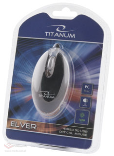 Mysz przewodowa Titanum, optyczna 3D, ELVER, TM112K