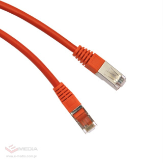 Patchcord F/UTP kat.6 1,0m pomarańczowy