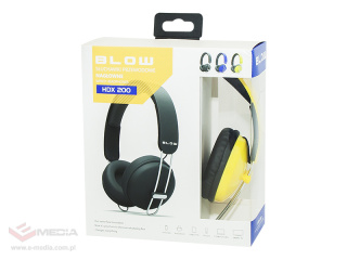 Słuchawki BLOW HDX200 YELLOW nagłowne przewód 1,5 m