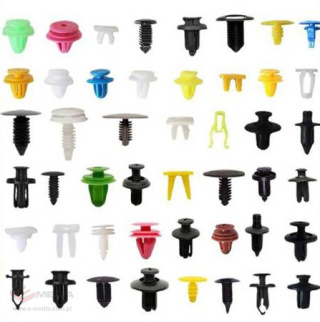 Set of car clips 50 pcs - Fastening clips