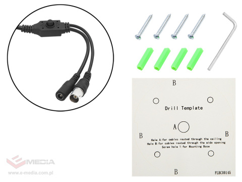 Zestaw monitoringu Full HD 1 kamera