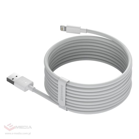 Baseus 2x kabel USB - Lightning szybkie ładowanie Power Delivery 1,5 m biały (TZCALZJ-02)