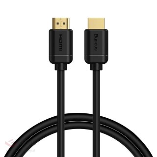 Baseus kabel przewód HDMI 2.0 4K 60 Hz 3D HDR 18 Gbps 1 m czarny (CAKGQ-A01)