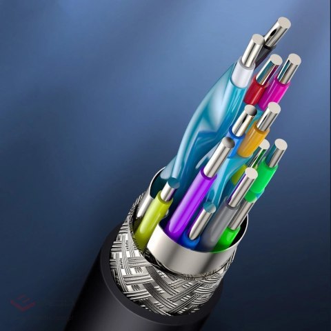 Baseus kabel przewód HDMI 2.0 4K 60 Hz 3D HDR 18 Gbps 2 m czarny (CAKGQ-B01)