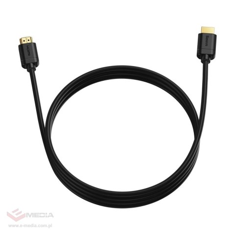 Baseus kabel przewód HDMI 2.0 4K 60 Hz 3D HDR 18 Gbps 3 m czarny (CAKGQ-C01)