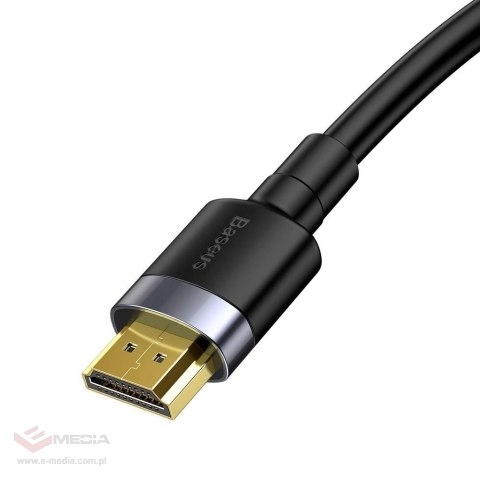 Kabel Baseus Cafule HDMI / HDMI 2.0 4K 60 Hz 3D 18 Gbps 2 m - czarny