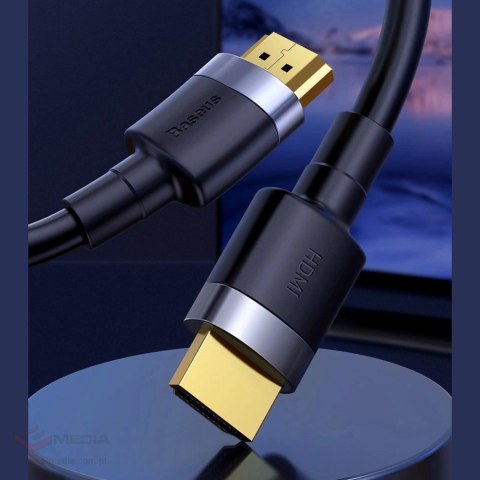 Kabel Baseus Cafule HDMI / HDMI 2.0 4K 60 Hz 3D 18 Gbps 2 m - czarny