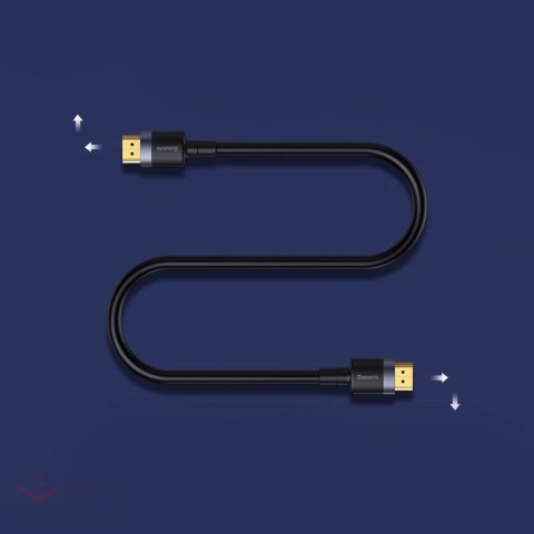 Kabel Baseus Cafule HDMI / HDMI 2.0 4K 60 Hz 3D 18 Gbps 2 m - czarny