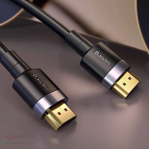 Kabel Baseus Cafule HDMI / HDMI 2.0 4K 60 Hz 3D 18 Gbps 3 m - czarny