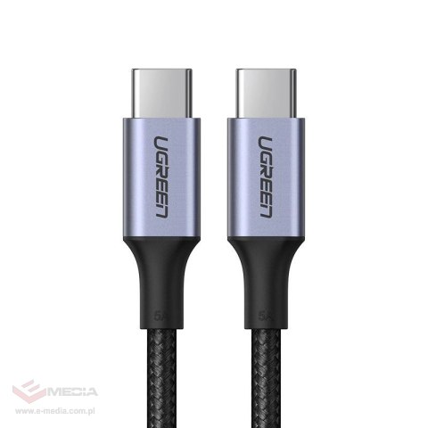 Kabel Ugreen US316 70429 USB-C - USB-C PD QC FCP 100W 5A 480Mb/s 2m - szary