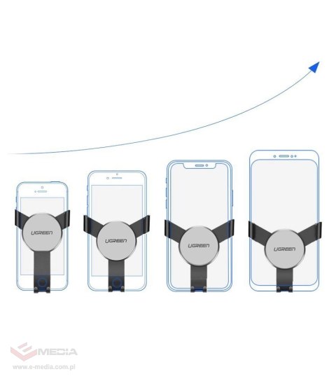 Ugreen samochodowy uchwyt grawitacyjny na nawiew kratkę wentylacyjną szary (50564)