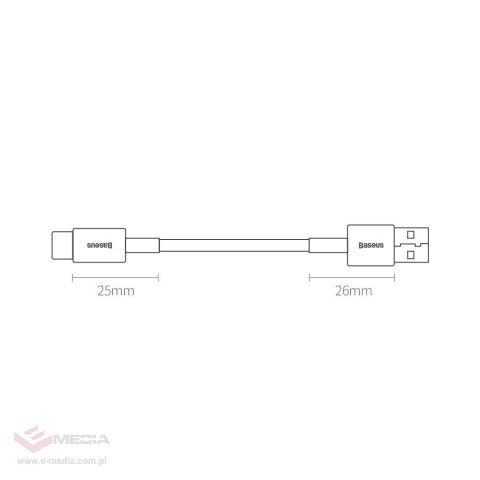 Baseus Superior kabel USB - USB Typ C 66 W (11 V / 6 A) Huawei SuperCharge SCP 2 m czarny (CATYS-A01)