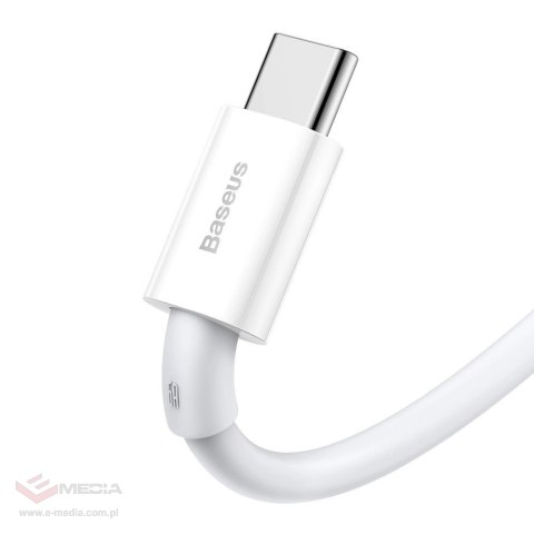 Baseus Superior kabel USB - USB Typ C 66 W 6A 2 m Biały (CATYS-A02)