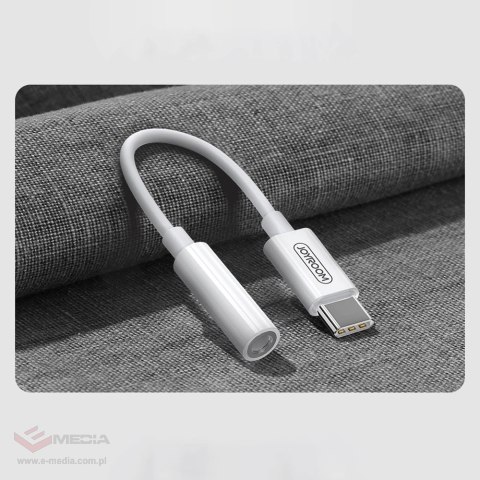 Adapter Joyroom SH-C1 słuchawkowy mini jack 3,5 mm (żeński) / USB-C (męski) - biały