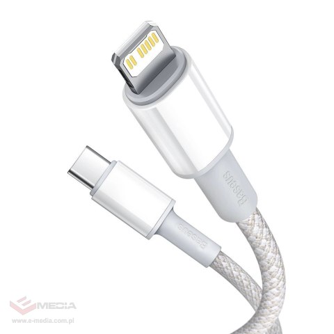 Kabel Baseus CATLGD-A02 Lightning - USB-C PD 20W 480Mb/s 2m - biały