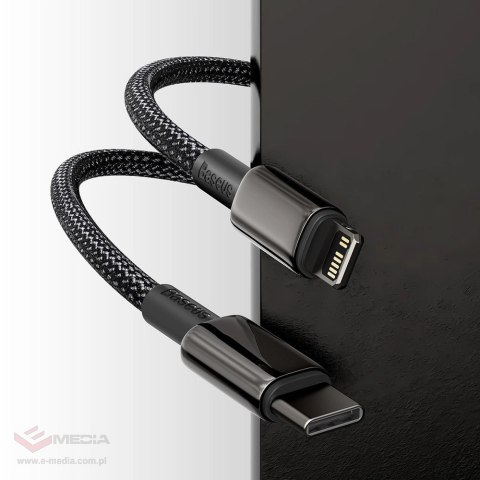 Kabel Baseus CATLWJ-01 Lightning - USB-C PD 20W 480Mb/s 1m - czarny
