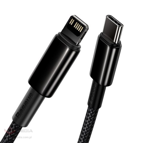 Kabel Baseus CATLWJ-A01 Lightning - USB-C PD 20W 480Mb/s 2m - czarny