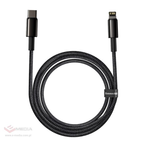 Kabel Baseus CATLWJ-A01 Lightning - USB-C PD 20W 480Mb/s 2m - czarny