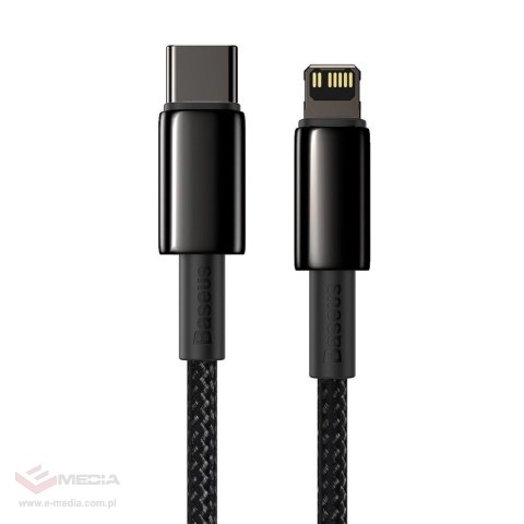 Kabel Baseus CATLWJ-A01 Lightning - USB-C PD 20W 480Mb/s 2m - czarny