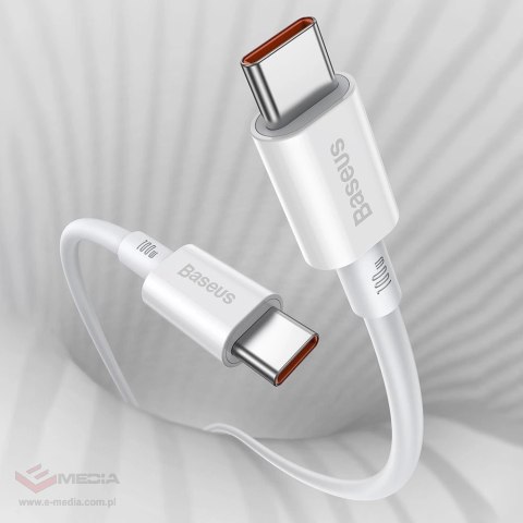 Kabel Baseus CATYS-B01 USB-C - USB-C PD QC FCP 100W 5A 480Mb/s 1m - czarny