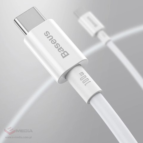 Kabel Baseus CATYS-B01 USB-C - USB-C PD QC FCP 100W 5A 480Mb/s 1m - czarny