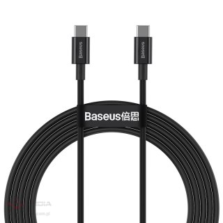 Kabel Baseus CATYS-C01 USB-C - USB-C PD QC FCP 100W 5A 480Mb/s 2m - czarny