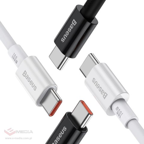 Kabel Baseus CATYS-C01 USB-C - USB-C PD QC FCP 100W 5A 480Mb/s 2m - czarny