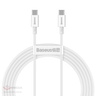 Kabel Baseus CATYS-C02 USB-C - USB-C PD QC FCP 100W 5A 2m - biały