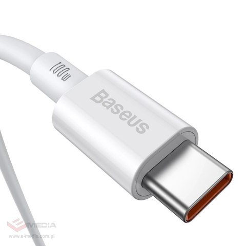 Kabel Baseus CATYS-C02 USB-C - USB-C PD QC FCP 100W 5A 2m - biały