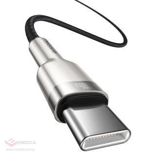 Kabel Baseus Cafule Series Metal Data USB-C / USB-C PD QC SCP 100W 5A 1 m - czarny