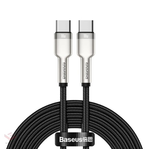 Kabel Baseus Cafule Series Metal Data USB-C / USB-C PD QC SCP 100W 5A 2 m - czarny