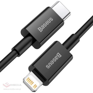 Kabel Baseus Superior Series USB-C / Lightning PD 20W 1 m - czarny