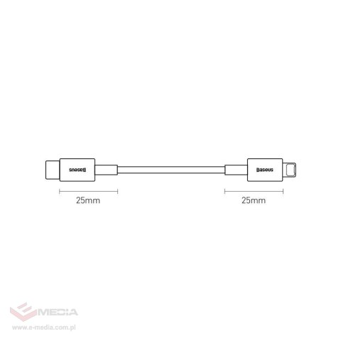 Kabel Baseus Superior Series USB-C / Lightning PD 20W 1 m - czarny