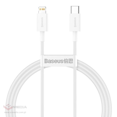 Kabel Baseus Superior Series USB-C / Lightning PD 20W 2 m - biały