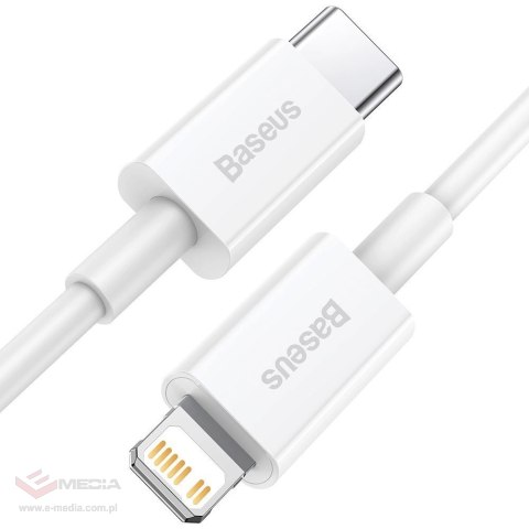 Kabel Baseus Superior Series USB-C / Lightning PD 20W 2 m - biały