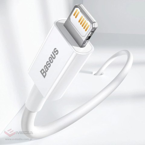 Kabel Baseus Superior Series USB-C / Lightning PD 20W 2 m - biały