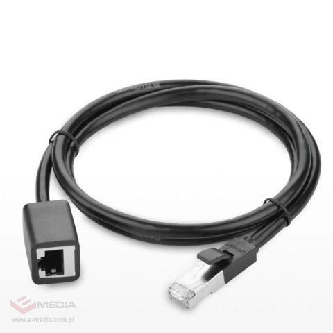 Kabel Ugreen NW112 11281 sieciowy Ethernet RJ45 (żeński) - RJ45 (męski) F/UTP Cat. 6 1 Gbps 2m - czarny