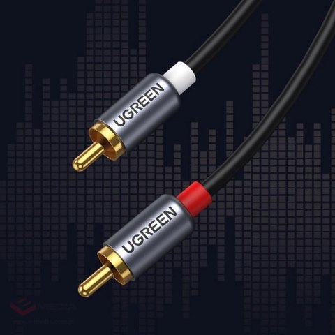 Ugreen kabel przewód audio dźwiękowy USB Typ C (męski) - 2RCA (męski) 1,5m szary (20193 CM451)