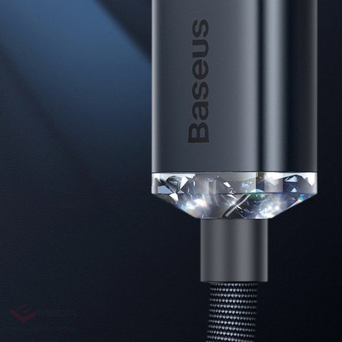 Baseus Crystal Shine Series kabel przewód USB do szybkiego ładowania i transferu danych USB Typ A - Lightning 2,4A 2m niebieski 