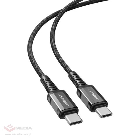 Kabel Acefast C1-03 USB-C - USB-C PD QC 60W 3A 480Mb/s 1,2m - czarny